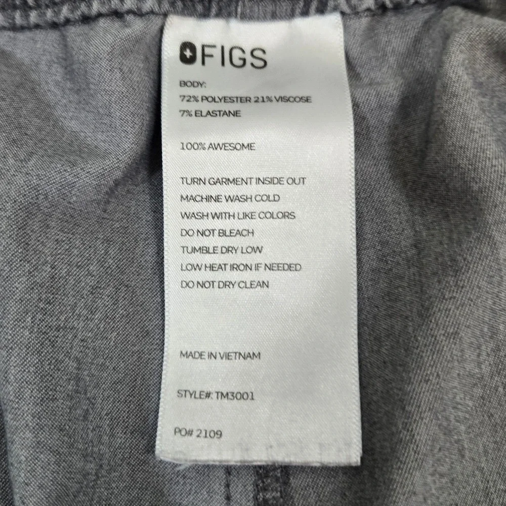 Figs Scrub Pants Mens LG Graphite Gray Technical Collection Style‎ 32x32 Cargo